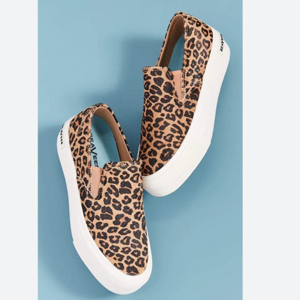 New Seavees Haircalf Platform Sneakers Shoes Size 7